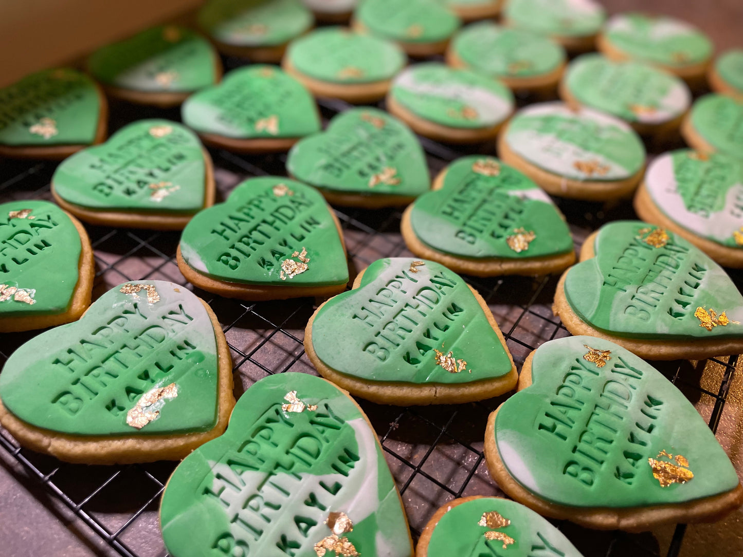 Fondant Cookies (Gold leaf)