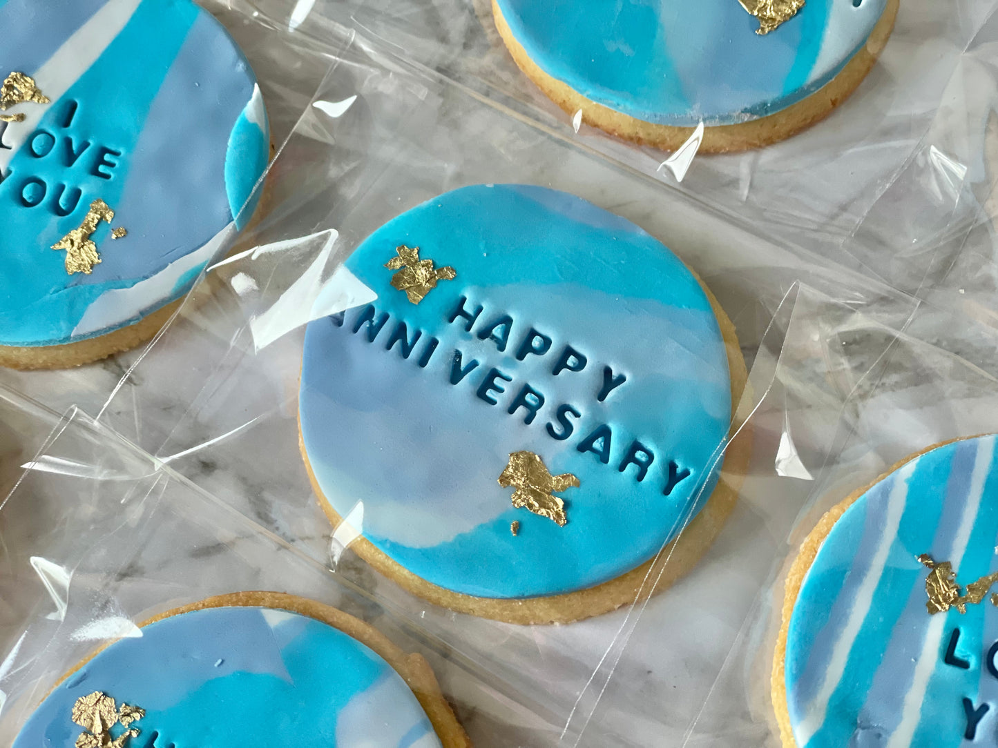 Fondant Cookies (Gold leaf)