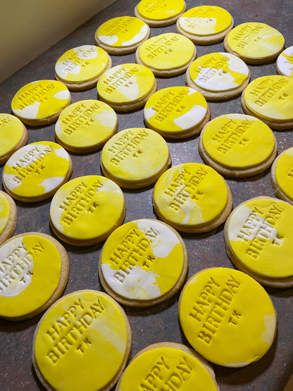 Letter Fondant Cookies