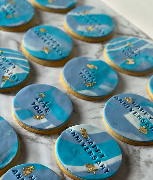 Fondant Cookies (Gold leaf)